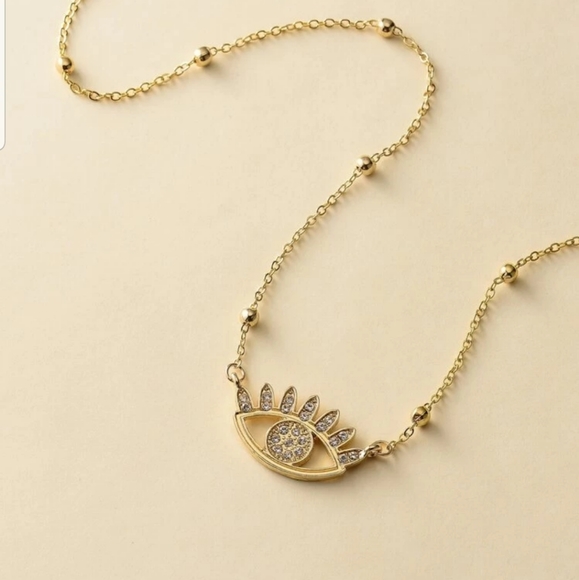 *Janelle* Stone Eye Necklace - Picture 3 of 3